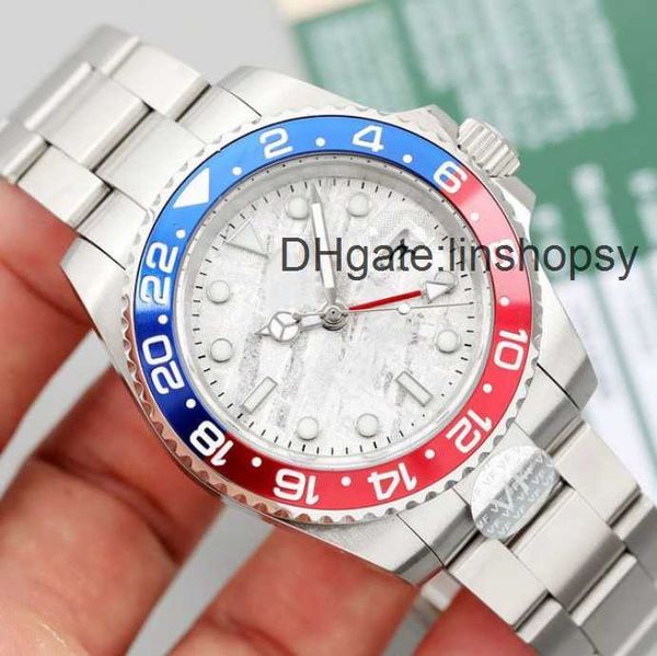 men's watches 40mm gmt wristwatches automatic mechanical ceramic coke bezel stainless steel strap with folded buckle calendar display, Slivery;golden
men's watches 40mm gmt wristwatches automatic mechanical ceramic coke bezel stainless steel strap with folded buckle calendar display, Slivery;golden