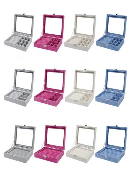 europeanstyle velvet glass ring earring jewelry organizer box tray holder storage case display case home decor 20155cm7111028, Black;white
europeanstyle velvet glass ring earring jewelry organizer box tray holder storage case display case home decor 20155cm7111028, Black;white