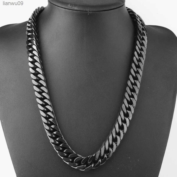 stainless steel cuban link chain necklace for male 10121417mm width wholesale black chain mens jewelry l230704, Silver
stainless steel cuban link chain necklace for male 10121417mm width wholesale black chain mens jewelry l230704, Silver