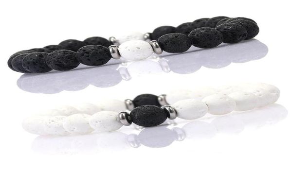 8mm black white natural lava stone bead bracelet for men women adjustable diffuser healing bracelet elastic yoga jewelry5645336
8mm black white natural lava stone bead bracelet for men women adjustable diffuser healing bracelet elastic yoga jewelry5645336