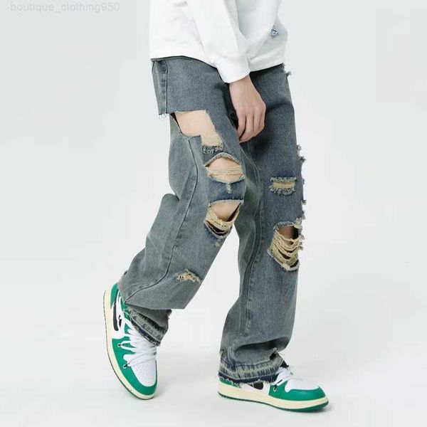 mens jeans designer american style distressed jeans men slim fitting loose fitting straight tube high-end pants long pants, Blue
mens jeans designer american style distressed jeans men slim fitting loose fitting straight tube high-end pants long pants, Blue
