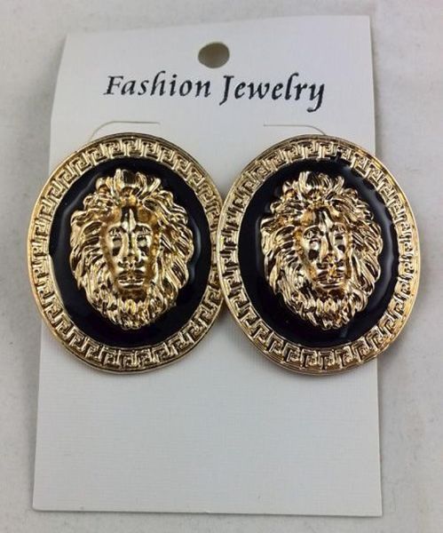 black lion head wedding stud earrings 14 gold plating jewelry golden charm earring min order is 2pairs7050815, Golden;silver
black lion head wedding stud earrings 14 gold plating jewelry golden charm earring min order is 2pairs7050815, Golden;silver