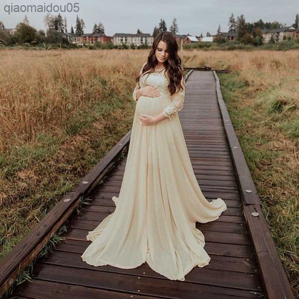 spring new fashion women's lace splice maternity pgraphy solid color trailer long sleeve dress special for pregnant woman l230712, White
spring new fashion women's lace splice maternity pgraphy solid color trailer long sleeve dress special for pregnant woman l230712, White