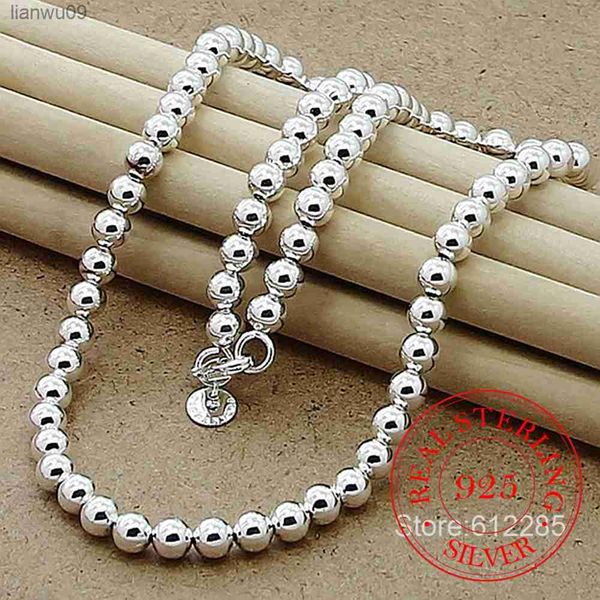 925 sterling silver 10mm|8mm|4mm smooth beads ball chain necklace for women trendy wedding engagement jewelry l230704
925 sterling silver 10mm|8mm|4mm smooth beads ball chain necklace for women trendy wedding engagement jewelry l230704
