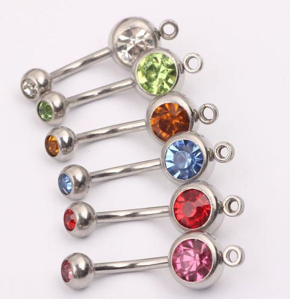 body jewelry stainless steeel navel ring belly button ring add you own charm accessory6801523, Silver
body jewelry stainless steeel navel ring belly button ring add you own charm accessory6801523, Silver