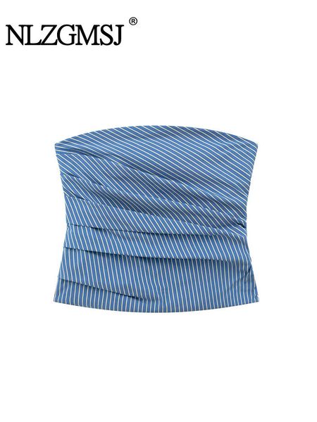 women's tanks camis nlzgmsj traf women fashion with pleated strapless bustier cropped tank vintage backless zipper female camis mujer, White
women's tanks camis nlzgmsj traf women fashion with pleated strapless bustier cropped tank vintage backless zipper female camis mujer, White