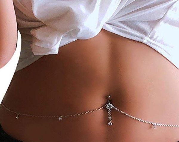 women rhinestone dangle belly button chain navel piercing ring body jewelry waist chain button puncture jewelry3043282, Silver
women rhinestone dangle belly button chain navel piercing ring body jewelry waist chain button puncture jewelry3043282, Silver