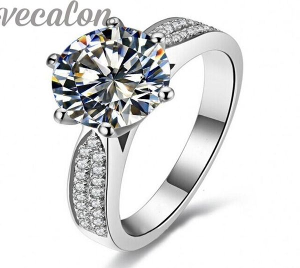 vecalon fashion ring solitaire round 4ct cz diamond ring 14kt white gold filled women engagement wedding band ring sz 5112272836, Slivery;golden
vecalon fashion ring solitaire round 4ct cz diamond ring 14kt white gold filled women engagement wedding band ring sz 5112272836, Slivery;golden