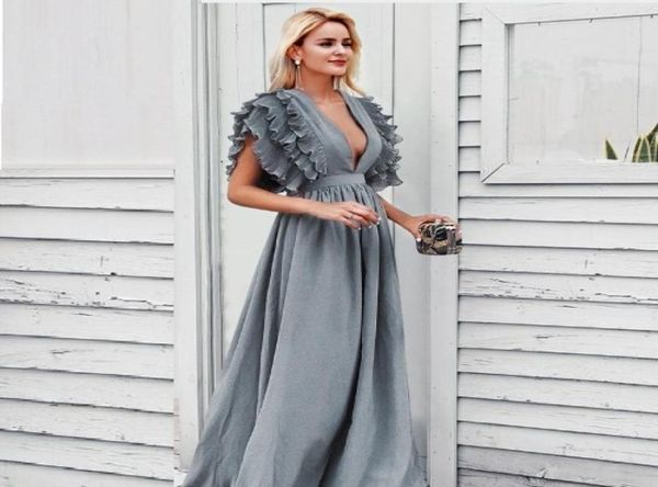 celebrity dresses elegant deep v neck women long dresses ruffles high waist solid dresses evening party female vestidos dk9086106921, White;black
celebrity dresses elegant deep v neck women long dresses ruffles high waist solid dresses evening party female vestidos dk9086106921, White;black
