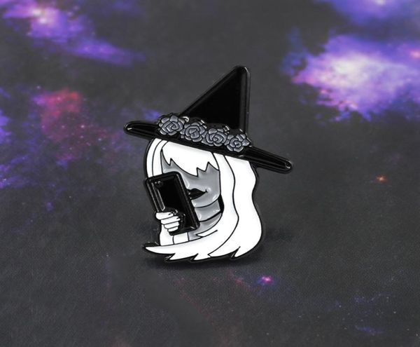 classic witch image brooch basic witch with phone and flower crown enamel pin denim backpack tshirt badge halloween punk gifts7119810, Gray
classic witch image brooch basic witch with phone and flower crown enamel pin denim backpack tshirt badge halloween punk gifts7119810, Gray