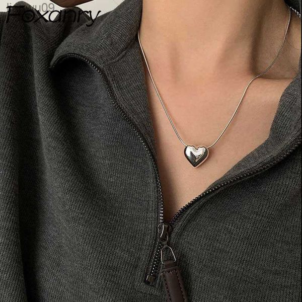foxanry stamp necklace for women new trend vintage simple love heart pendant elegant party jewelry birthday gifts l230704, Silver
foxanry stamp necklace for women new trend vintage simple love heart pendant elegant party jewelry birthday gifts l230704, Silver
