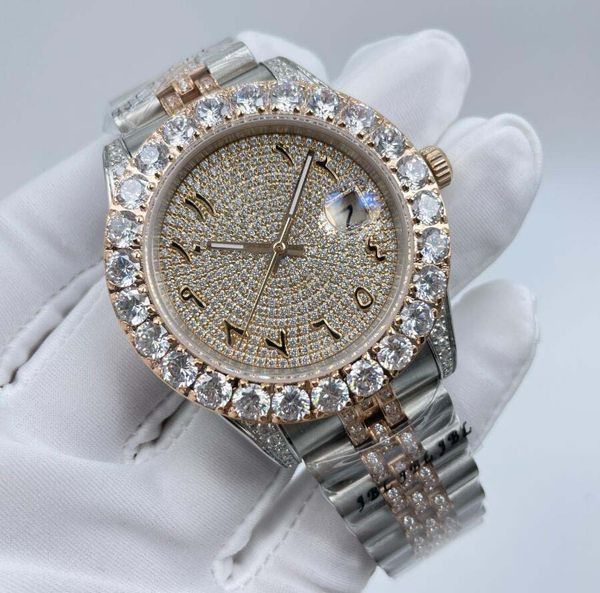 classic multi style premium quality full drilling men's wristwatches 43mm big diamond bezel sapphire luminous auto date eta 2813 mechna, Slivery;brown
classic multi style premium quality full drilling men's wristwatches 43mm big diamond bezel sapphire luminous auto date eta 2813 mechna, Slivery;brown