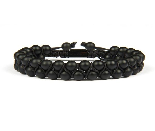 bracelet homme double beaded 6mm matte agate black onyx natural stone beads macrame friendship bracelet nice gift 221100, Golden;silver
bracelet homme double beaded 6mm matte agate black onyx natural stone beads macrame friendship bracelet nice gift 221100, Golden;silver