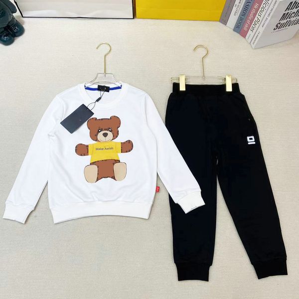 Spring Autumn Kids Tracksuit Printed Cartoon Bear Girl Clothing Sets Casual Baby Boys Top Pants 2pc Childrens Designers Clothes, White
Spring Autumn Kids Tracksuit Printed Cartoon Bear Girl Clothing Sets Casual Baby Boys Top Pants 2pc Childrens Designers Clothes, White