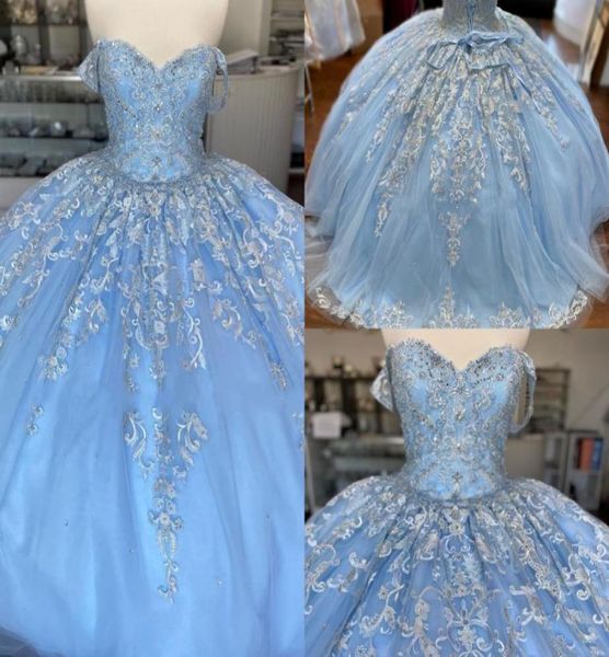 baby blue lace tulle sweet 16 dresses off the shoulder floral applique tulle beaded corset back vestidos de quinceanera ball gowns7474154, Blue;red
baby blue lace tulle sweet 16 dresses off the shoulder floral applique tulle beaded corset back vestidos de quinceanera ball gowns7474154, Blue;red
