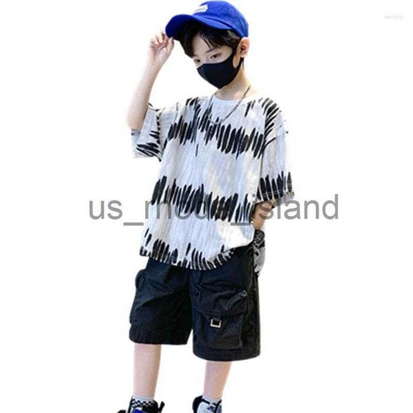 t-shirts clothing sets boys short sleeve tie-dye tshirt shorts summer sports suit for kids children's fashion two piece clothes 6 8 12, Blue
t-shirts clothing sets boys short sleeve tie-dye tshirt shorts summer sports suit for kids children's fashion two piece clothes 6 8 12, Blue
