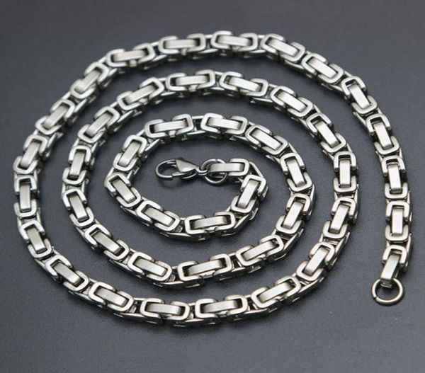 mens chain 4mm 5mm silver tone 316 stainless steel byzantine box link necklace chain5584232
mens chain 4mm 5mm silver tone 316 stainless steel byzantine box link necklace chain5584232