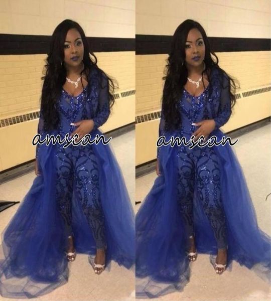 royal blue jumpsuit prom dresses with overskirts v neck long sleeve sequined formal evening gowns plus size african pageant pants 1211288, Black
royal blue jumpsuit prom dresses with overskirts v neck long sleeve sequined formal evening gowns plus size african pageant pants 1211288, Black
