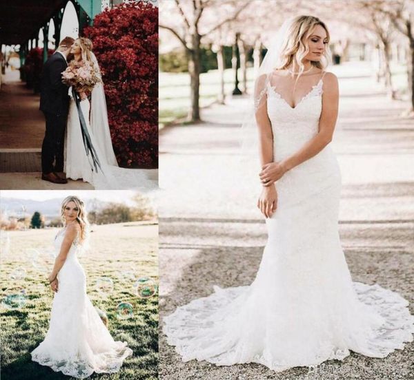 country style full lace boho plus size mermaid wedding dresses spaghetti straps beach bridal gowns court train wedding dress vesti8883325, White
country style full lace boho plus size mermaid wedding dresses spaghetti straps beach bridal gowns court train wedding dress vesti8883325, White