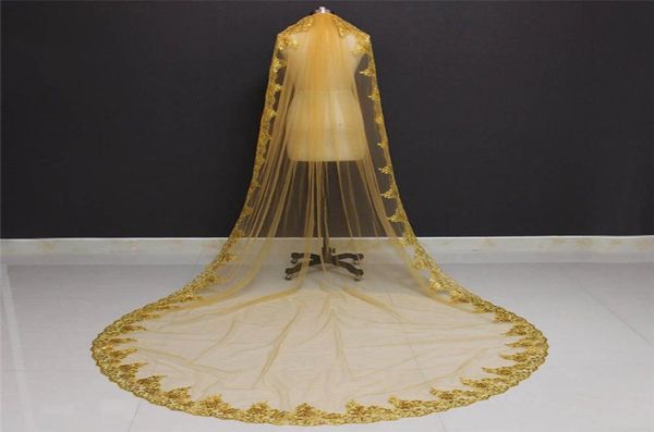 real pos one layer sequins lace edge gold 3 meters cathedral wedding veil with comb beautiful bridal veil nv70985859705, Black
real pos one layer sequins lace edge gold 3 meters cathedral wedding veil with comb beautiful bridal veil nv70985859705, Black