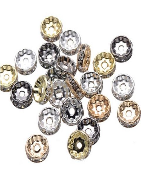 500 pcs rhinestone rondelle spacer beads in 10mm gunmetal silver gold kf gold 4 colors for option4047169, Black
500 pcs rhinestone rondelle spacer beads in 10mm gunmetal silver gold kf gold 4 colors for option4047169, Black