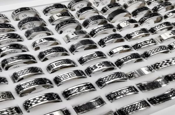 50 men style retro punk accessories gift fashion for stainless and women rings round vintage steel pcslot whole wnaoc5037393, Silver
50 men style retro punk accessories gift fashion for stainless and women rings round vintage steel pcslot whole wnaoc5037393, Silver