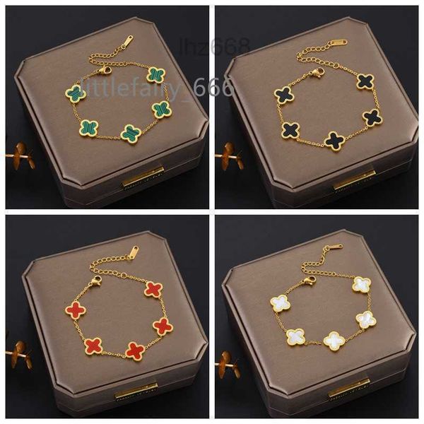 charm bracelets classic design colorful clover bracelet 18k gold stainless steel jewelry for gift, Golden;silver
charm bracelets classic design colorful clover bracelet 18k gold stainless steel jewelry for gift, Golden;silver