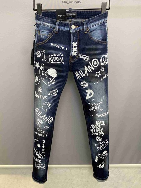 men's jeans mens luxury designer jeans skinny ripped cool guy causal hole denim fashion brand fit jeans men washed pants 6132 dsquare d, Blue
men's jeans mens luxury designer jeans skinny ripped cool guy causal hole denim fashion brand fit jeans men washed pants 6132 dsquare d, Blue