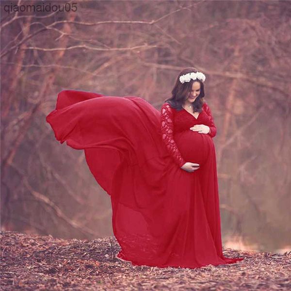 new lace chiffon maternity pgraphy dress long sleeve pregnancy dress elegance pregnant women maxi gown for p shoot l230712, White
new lace chiffon maternity pgraphy dress long sleeve pregnancy dress elegance pregnant women maxi gown for p shoot l230712, White