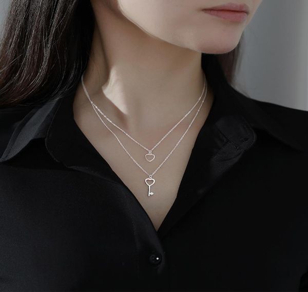 ladies silver two layered necklace wedding jewelry bridal accessories lock heart shape neck hoop 925 sterling silver in stoc1558880, White
ladies silver two layered necklace wedding jewelry bridal accessories lock heart shape neck hoop 925 sterling silver in stoc1558880, White