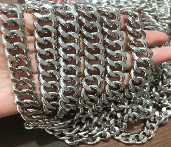 lot 5meter in bulk heavy huge 9511mm stainless steel shiny smooth cuban curb link chain jewelry findingsmarking chain diy bag a3980580, Silver
lot 5meter in bulk heavy huge 9511mm stainless steel shiny smooth cuban curb link chain jewelry findingsmarking chain diy bag a3980580, Silver