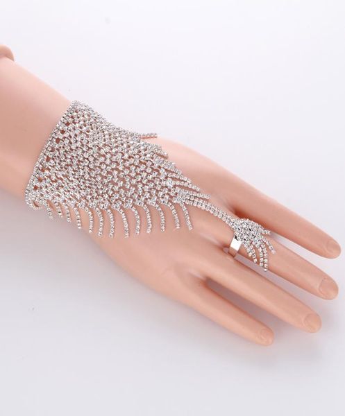 slave silver hand crystal chain ring bridal bracelet bangle rhinestone hand decoration wedding cuff attached ring set gold4917606, Black
slave silver hand crystal chain ring bridal bracelet bangle rhinestone hand decoration wedding cuff attached ring set gold4917606, Black