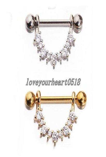 stainless steel inlaid zircon breast rings nipple piercing jewelry nipple bar ring barbell body pircing women accessories6736159, Silver
stainless steel inlaid zircon breast rings nipple piercing jewelry nipple bar ring barbell body pircing women accessories6736159, Silver