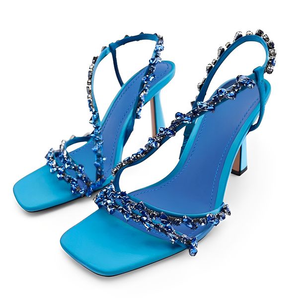 dress shoes rhinestones luxury women's high heels blue green party shoes fashion rivet thin high heels women's sandals summer wome, Black
dress shoes rhinestones luxury women's high heels blue green party shoes fashion rivet thin high heels women's sandals summer wome, Black