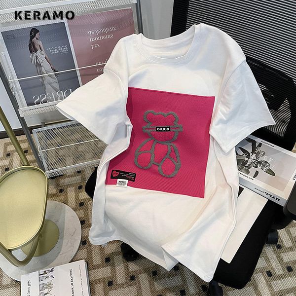 women's t-shirt women's casual cartoon print short sleeved round neck loose fitting t-shirt summer street clothing bag fashion ove, White
women's t-shirt women's casual cartoon print short sleeved round neck loose fitting t-shirt summer street clothing bag fashion ove, White