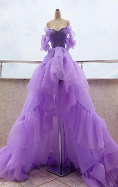 2021 juniors high low sweep train prom dresses arabic lavender ruffles off the shoulder organza evening gown women party dress for2703378, Black
2021 juniors high low sweep train prom dresses arabic lavender ruffles off the shoulder organza evening gown women party dress for2703378, Black