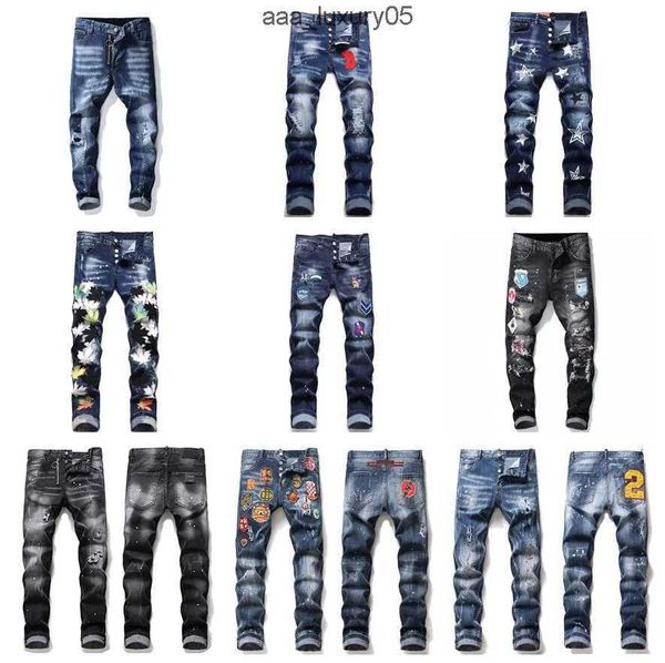 designer mens jeans pants men badge rips stretch black jean fashion slim fit washed motocycle uomo denim pants hip hop trousers purple dsqua, Blue
designer mens jeans pants men badge rips stretch black jean fashion slim fit washed motocycle uomo denim pants hip hop trousers purple dsqua, Blue
