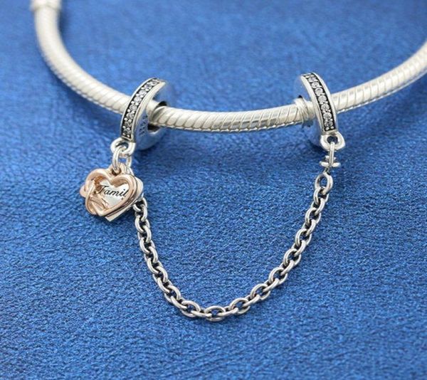 solid 925 sterling silver two-tone family heart safety chain charm fits european style jewelry bead bracelets5234265, Black
solid 925 sterling silver two-tone family heart safety chain charm fits european style jewelry bead bracelets5234265, Black