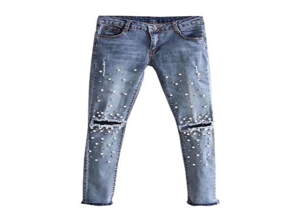 2017 new fashion women girls hole bead jeans destroyed ripped pearled slim denim boyfriend jeans trousers1795932, Blue
2017 new fashion women girls hole bead jeans destroyed ripped pearled slim denim boyfriend jeans trousers1795932, Blue