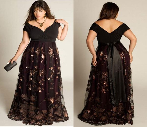 2019 plus size prom dresses sleeves aline off the shoulder formal dress sequins appliqued floorlength special occasion gow3587977, Black
2019 plus size prom dresses sleeves aline off the shoulder formal dress sequins appliqued floorlength special occasion gow3587977, Black