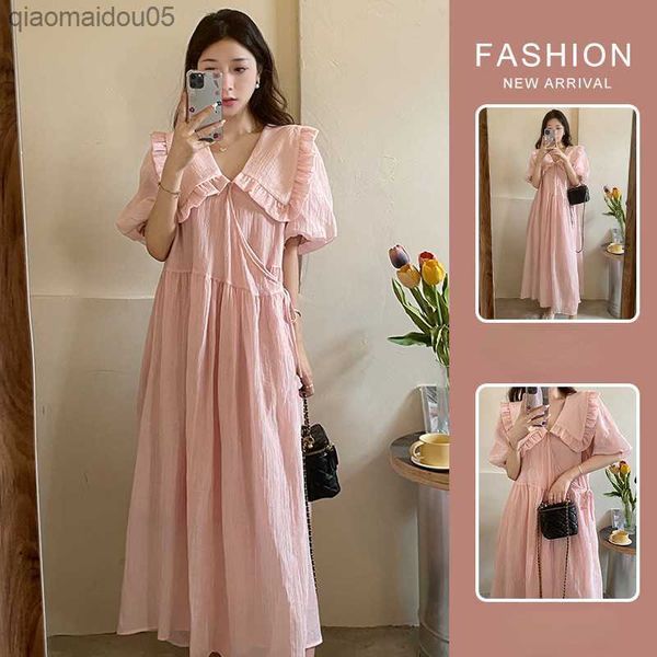 pregnant clothes women long skirt doll collar french early versatile summer loose pink temperament 2022 maternity dress soft new l230712, White
pregnant clothes women long skirt doll collar french early versatile summer loose pink temperament 2022 maternity dress soft new l230712, White
