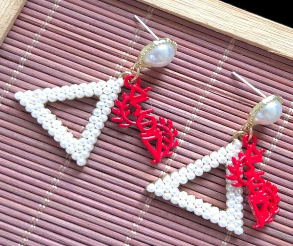 dangle chandelier hand made greek sorority simple fashion triangle letter pendant charm pearl earrings lady jewelry9822381, Silver
dangle chandelier hand made greek sorority simple fashion triangle letter pendant charm pearl earrings lady jewelry9822381, Silver