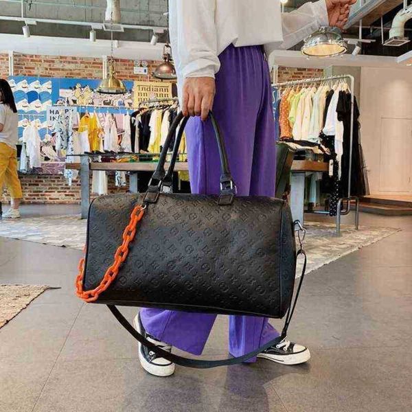 women weekend duffle bags night gym sport waterproof luxury print design travelling bag leather duffle bag 220630
women weekend duffle bags night gym sport waterproof luxury print design travelling bag leather duffle bag 220630