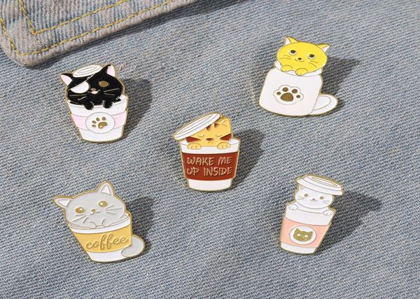 european cartoon coffee cup cat model brooches animal series alloy lapel pins for children knapsack hat clothes badge brooc1492744, Gray 
european cartoon coffee cup cat model brooches animal series alloy lapel pins for children knapsack hat clothes badge brooc1492744, Gray