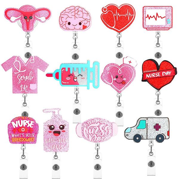 10 pcs/lot custom key rings medical series pink nursing acrylic glitter plastic scrub life badge reel for nurse doctor accessories badge hol, Slivery;golden
10 pcs/lot custom key rings medical series pink nursing acrylic glitter plastic scrub life badge reel for nurse doctor accessories badge hol, Slivery;golden