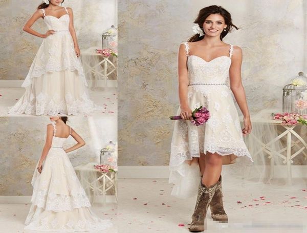 short two pieces wedding dresses spaghetti lace a line bridal gowns with hilo short detachable skirt country bohemian wedding gow9477501, White
short two pieces wedding dresses spaghetti lace a line bridal gowns with hilo short detachable skirt country bohemian wedding gow9477501, White