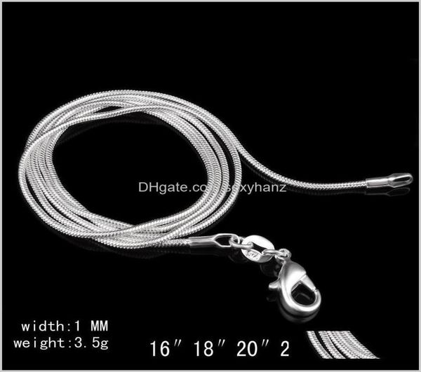 chains necklaces pendants 1mm 925 sterling sier plated snake necklace lobster clasps chain jewelry 16 18 20 22 24 inches1640534, Silver
chains necklaces pendants 1mm 925 sterling sier plated snake necklace lobster clasps chain jewelry 16 18 20 22 24 inches1640534, Silver