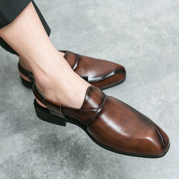 dress shoes brown men's summer sandals black buckle strap dress shoes for men with business formal shoes men 230713
dress shoes brown men's summer sandals black buckle strap dress shoes for men with business formal shoes men 230713