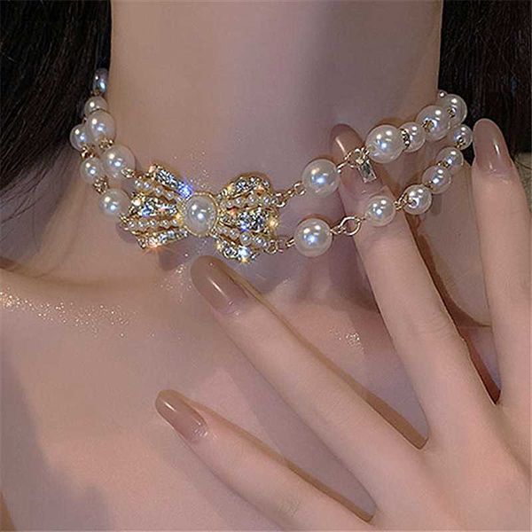 mwsonya new fashion pearl bowknot pendant necklace for women bow rhinestone temperament necklace girl wedding party jewelry gift l230704, Silver
mwsonya new fashion pearl bowknot pendant necklace for women bow rhinestone temperament necklace girl wedding party jewelry gift l230704, Silver