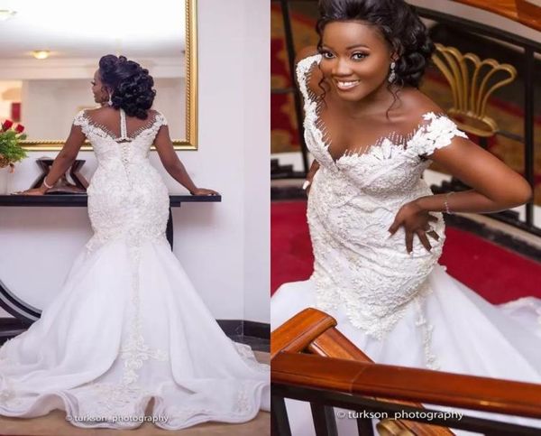 2023 plus size arabic aso ebi mermaid wedding gowns sheer neck beaded lace bridal dresses robe de marriage6815091, White
2023 plus size arabic aso ebi mermaid wedding gowns sheer neck beaded lace bridal dresses robe de marriage6815091, White